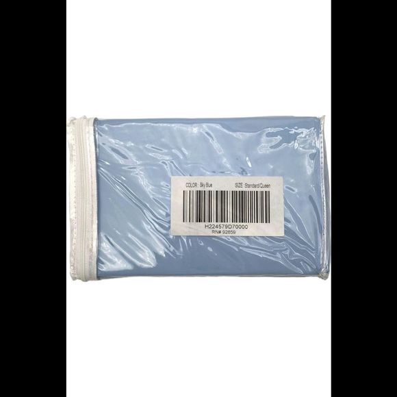 Northern Nights 440TC 100% Cotton Pillow Shams Sky Blue - Picture 2 of 2